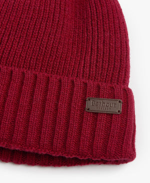 Barbour Carlton Cranberry Beanie Hat