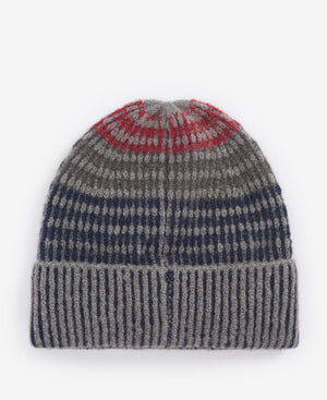 Barbour Harray Blue Granite Beanie Hat