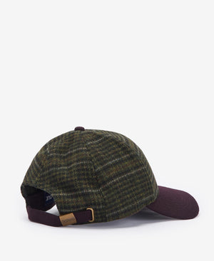 Barbour Clyde Brown & Olive Plaid Cap