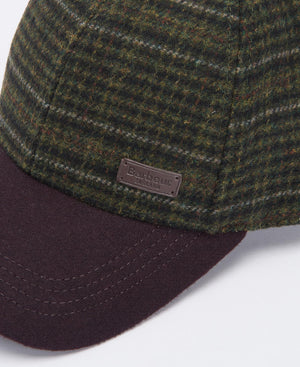 Barbour Clyde Brown & Olive Plaid Cap