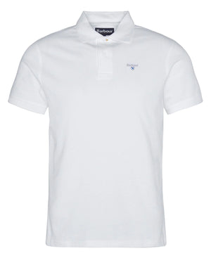 Barbour Sports White Short-Sleeved Polo Shirt