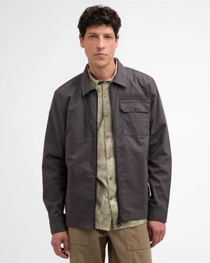 Barbour Crail Wax Ripstop Asphalt Overshirt