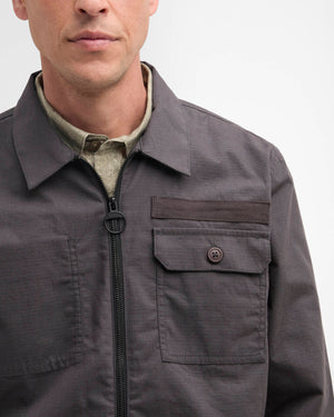 Barbour Crail Wax Ripstop Asphalt Overshirt