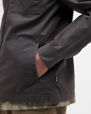 Barbour Crail Wax Ripstop Asphalt Overshirt