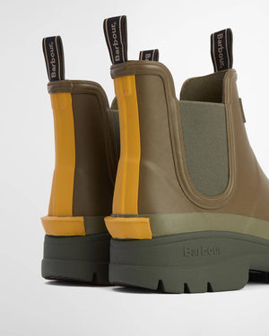 Barbour Nimbus Olive & Ochre Wellingtons