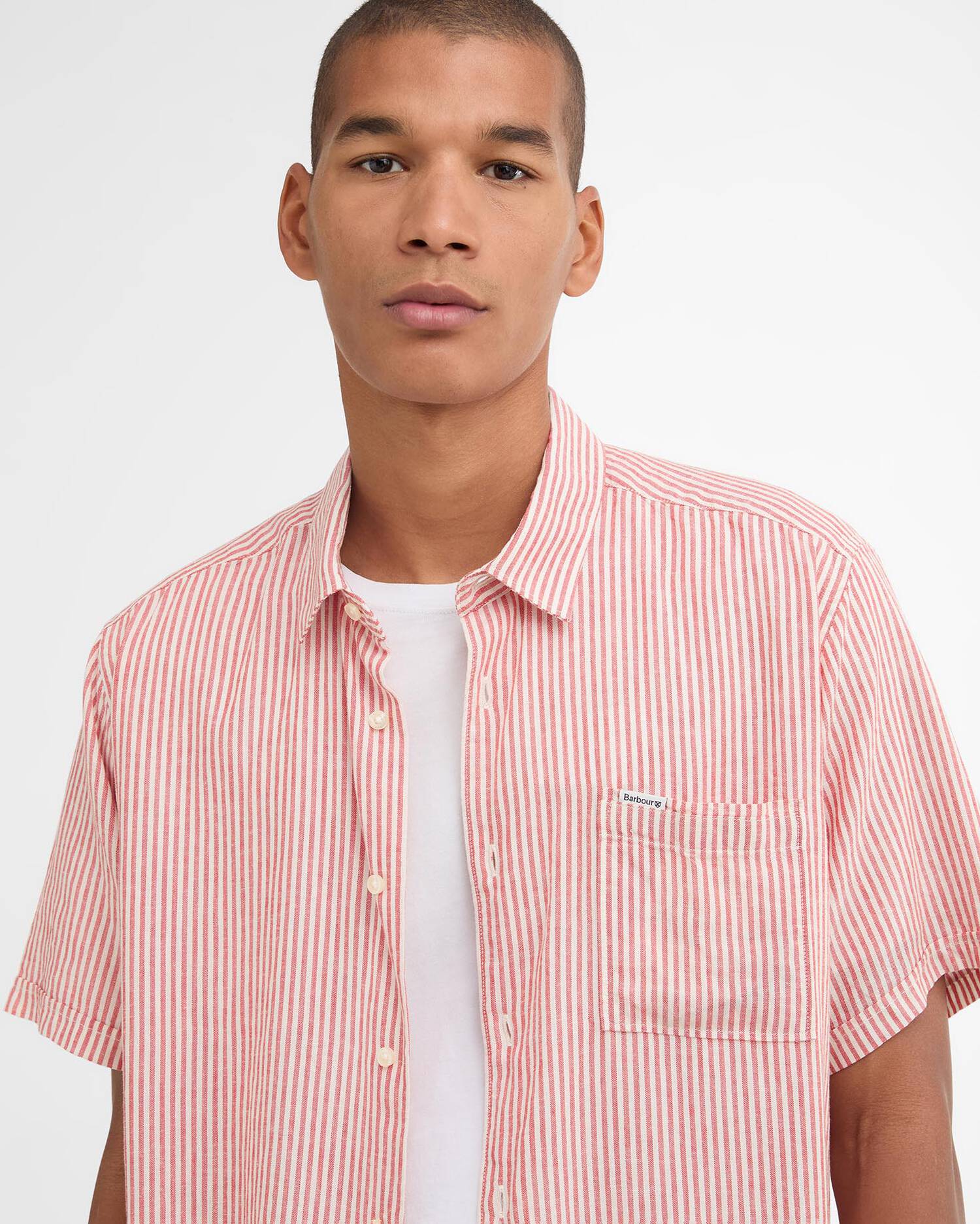 Barbour Deerpark Red Regular Short-Sleeved Shirt