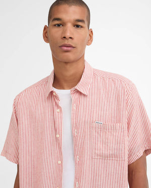 Barbour Deerpark Red Regular Short-Sleeved Shirt