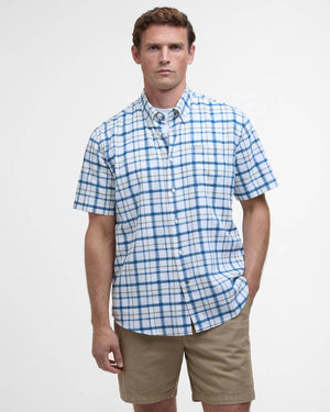 Barbour Glover Navy Regular Short-Sleeved Shirt
