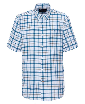 Barbour Glover Navy Regular Short-Sleeved Shirt