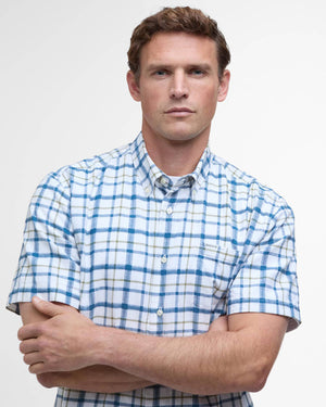 Barbour Glover Navy Regular Short-Sleeved Shirt