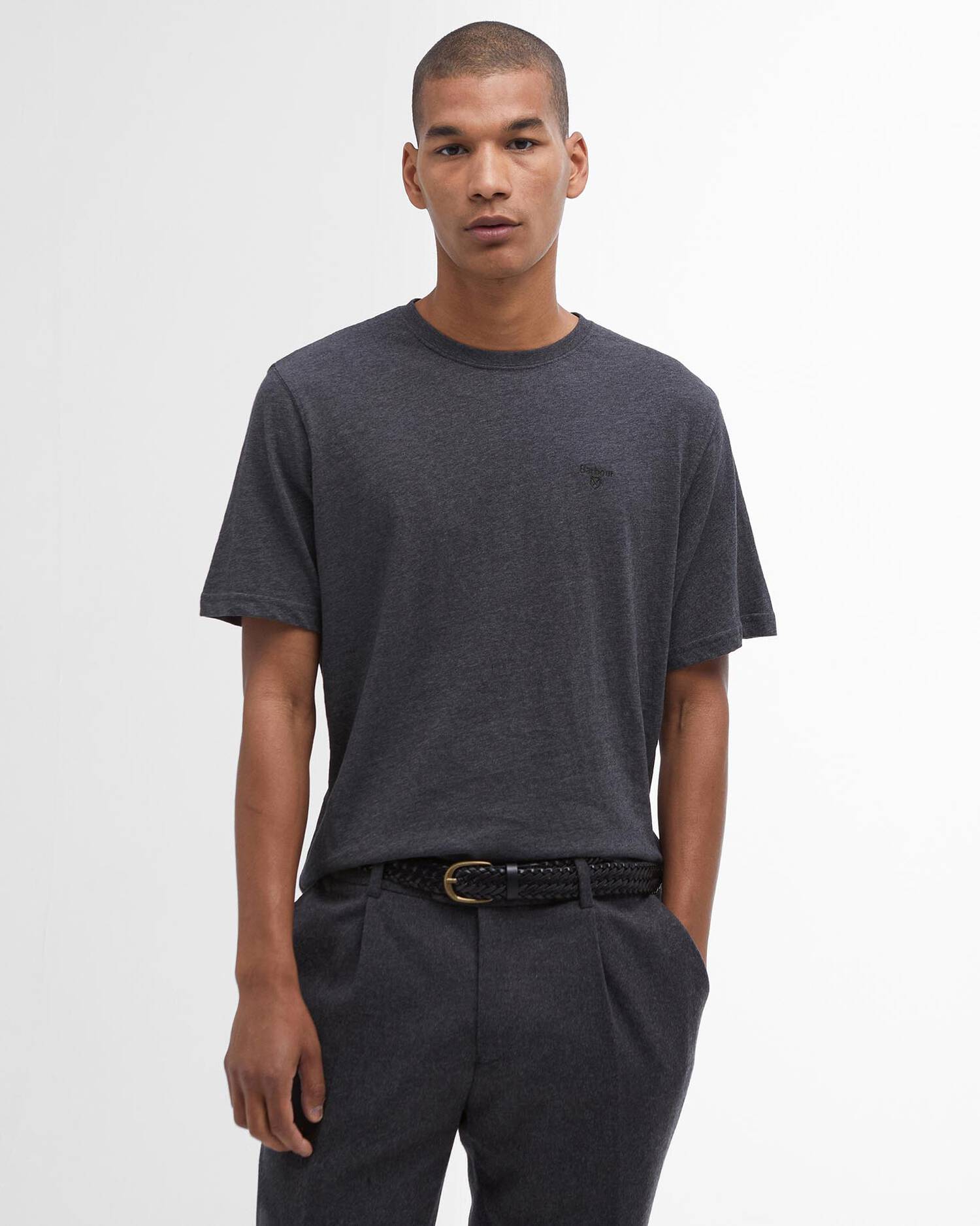 Barbour Slate Marl Essential Sports T-Shirt