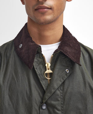 Barbour Border® Archive Olive Waxed Jacket