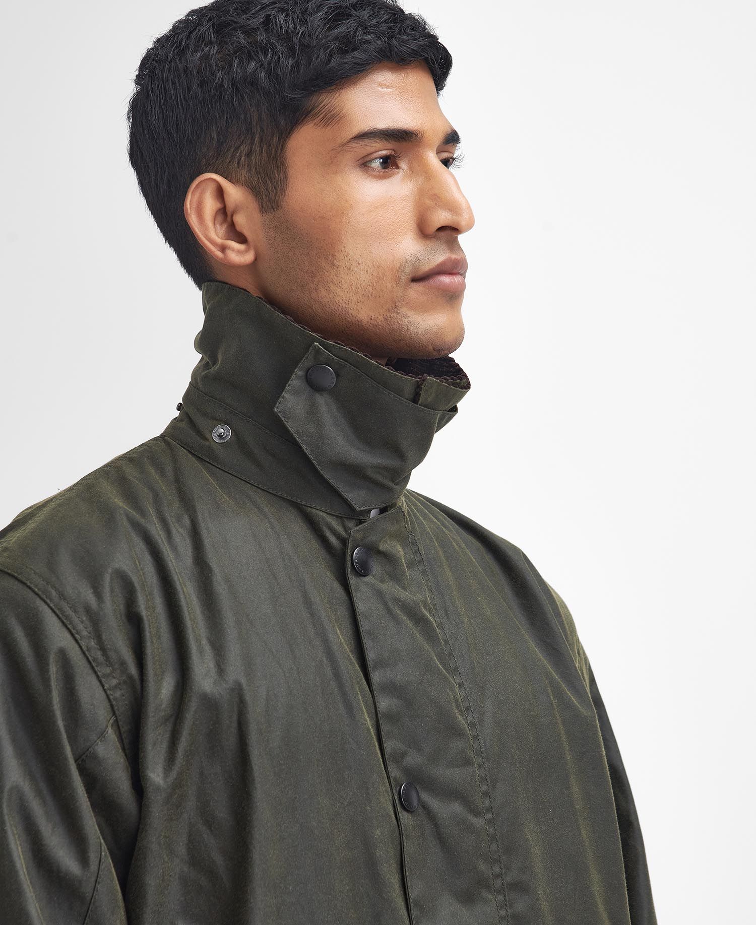 Barbour Border® Archive Olive Waxed Jacket