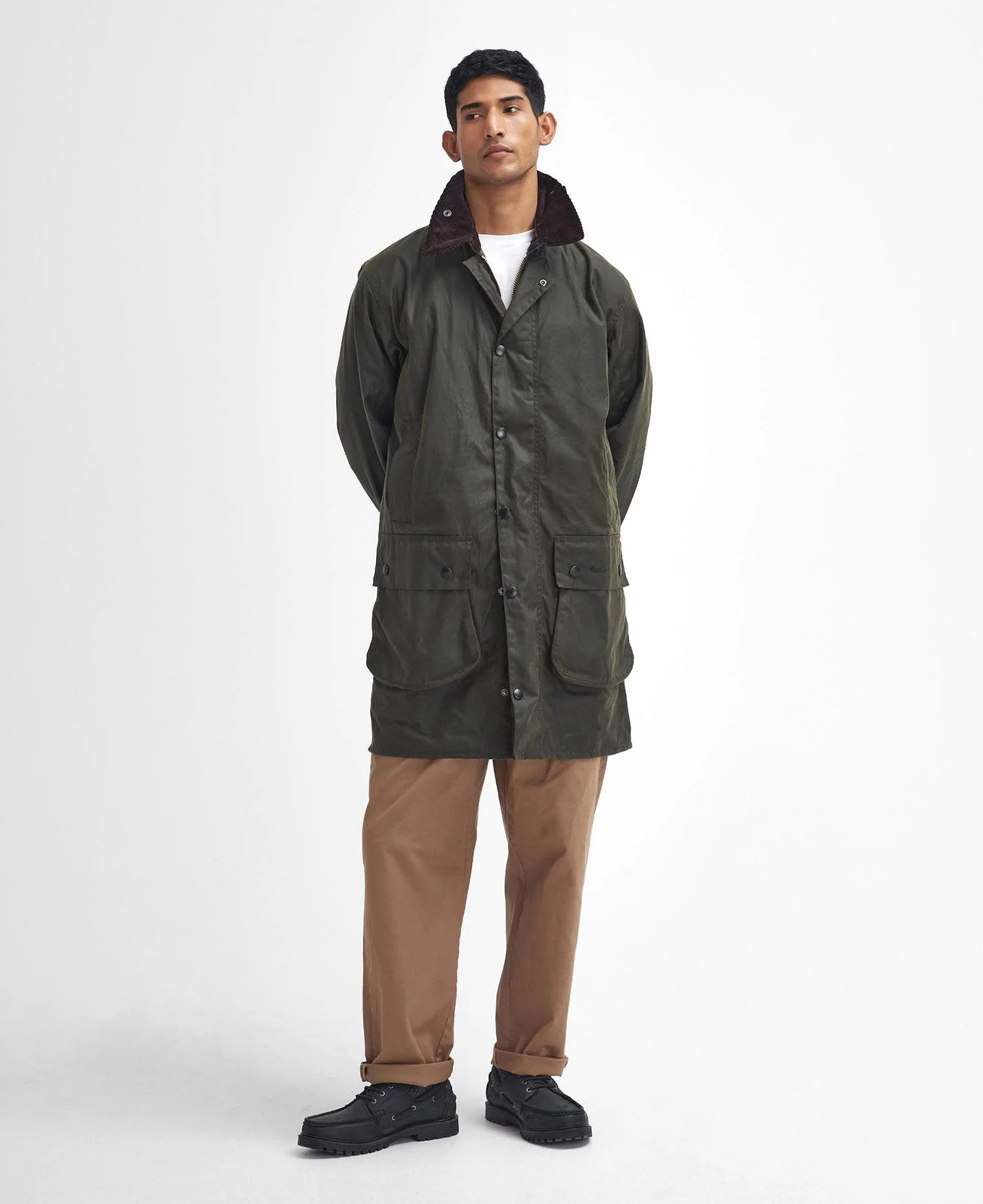 Barbour Border® Archive Olive Waxed Jacket - Dressage Country Clothing