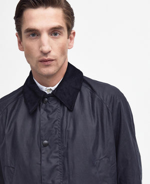 Barbour Ashby Navy Wax Jacket