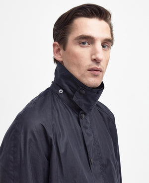 Barbour Ashby Navy Wax Jacket