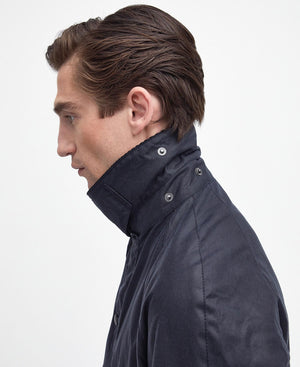 Barbour Ashby Navy Wax Jacket