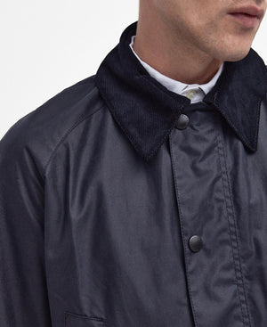 Barbour Ashby Navy Wax Jacket