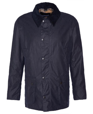 Barbour Ashby Navy Wax Jacket