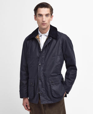 Barbour Ashby Navy Wax Jacket