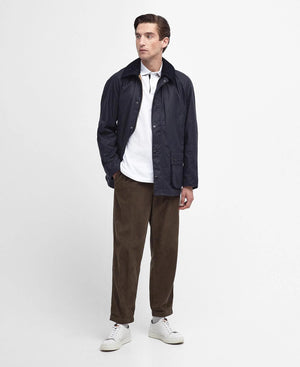 Barbour Ashby Navy Wax Jacket