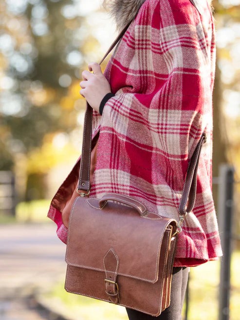 Berber Leather 'The Casablanca' Dark Brown Mini Satchel