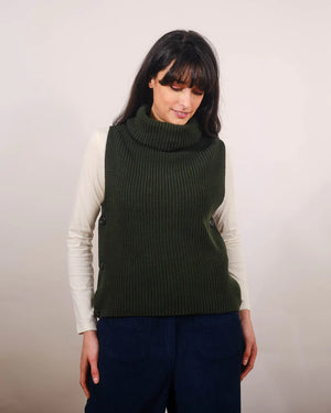 Pretty Vacant Monaco Dark Green Side Button Tank