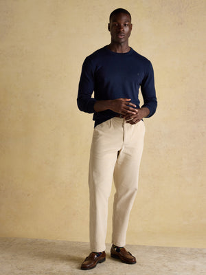 Joules Hillside Navy Blue Crew Neck Knitted Jumper