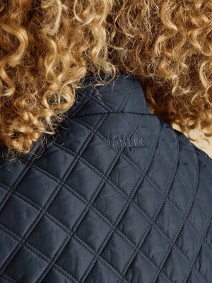 Joules Minx Navy Blue Showerproof Diamond Quilted Gilet
