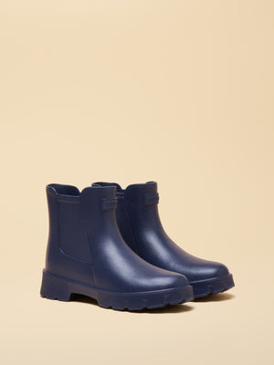 JoulesRaindance Navy Blue Lightweight EVA Ankle Wellies