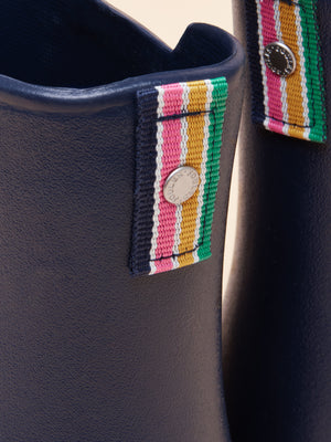 JoulesRaindance Navy Blue Lightweight EVA Ankle Wellies