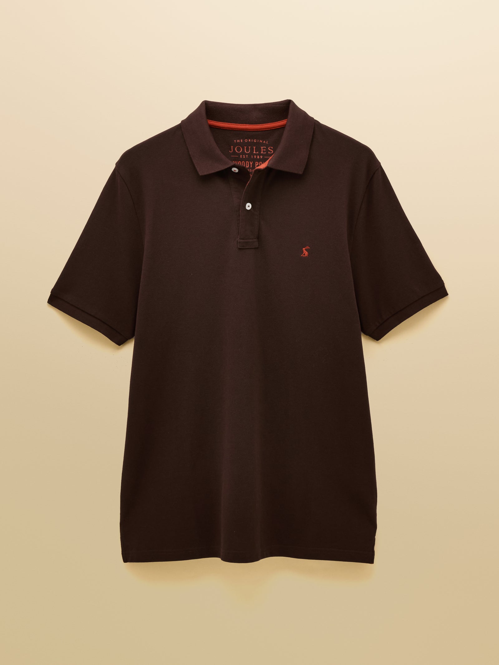 Joules Woody Brown Cotton Pique Polo Shirt