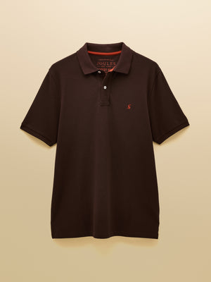 Joules Woody Brown Cotton Pique Polo Shirt