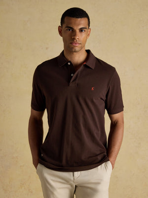 Joules Woody Brown Cotton Pique Polo Shirt