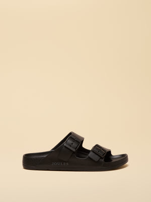 Joules Sunseeker Black EVA Sliders