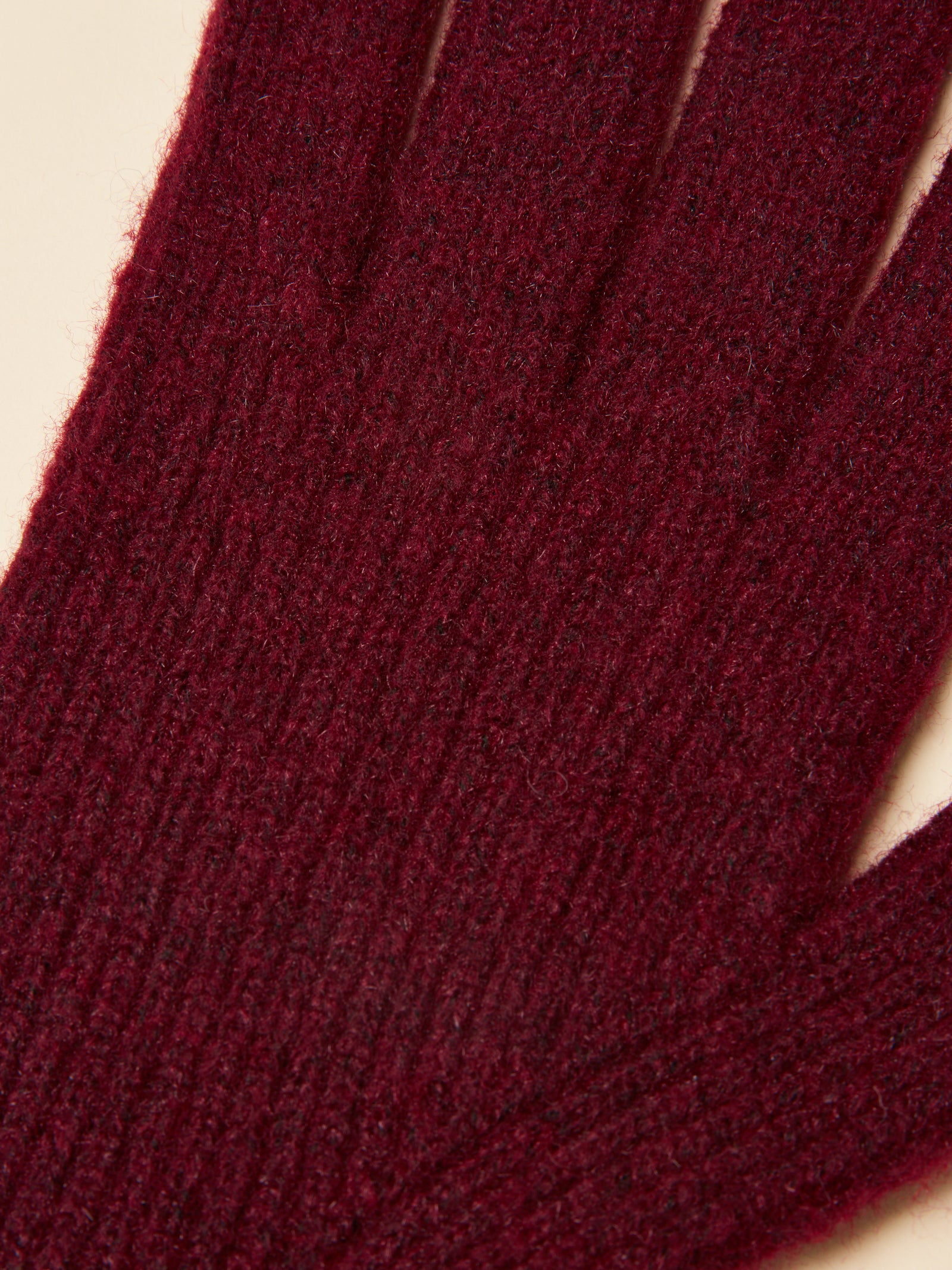 Joules Fine Knit Berry Red Gloves
