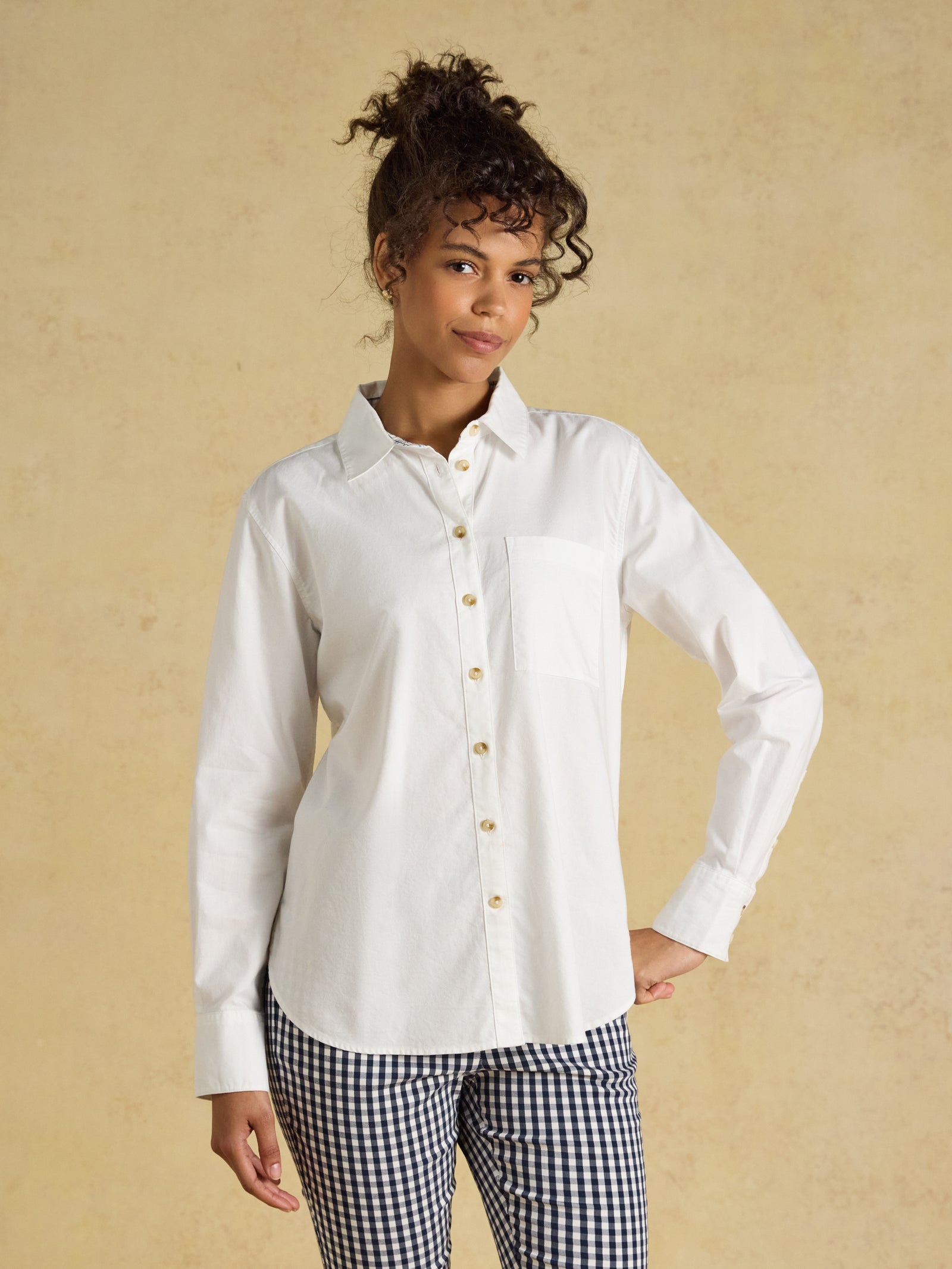 Joules Boyfriend Oxford White Shirt