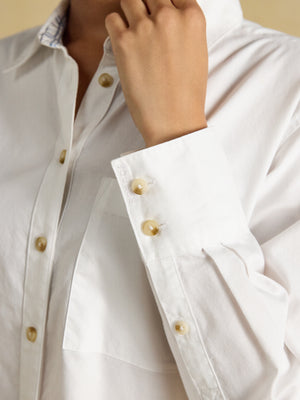 Joules Boyfriend Oxford White Shirt