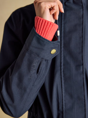 Joules Portwell Navy Waterproof Raincoat With Hood