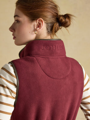 Joules Heritage Port Red Regular Fleece Gilet