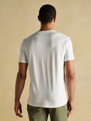Joules Everyday White Classic Fit Cotton T-Shirt