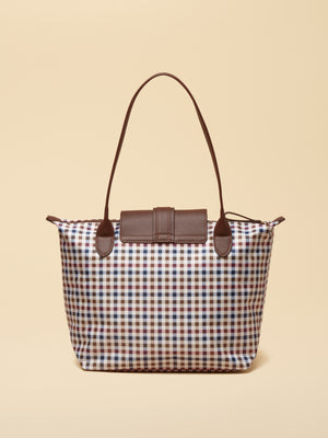 Joules Edie Gingham Tote Shoulder Bag