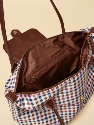 Joules Edie Gingham Tote Shoulder Bag