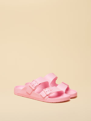Joules Sunseeker Light Pink EVA Double Buckle Sliders