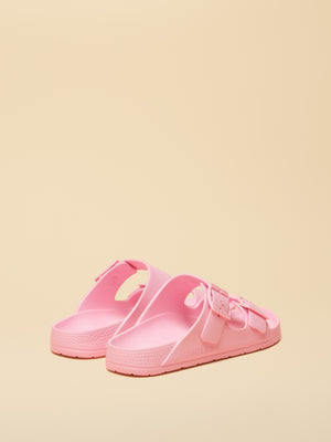Joules Sunseeker Light Pink EVA Double Buckle Sliders