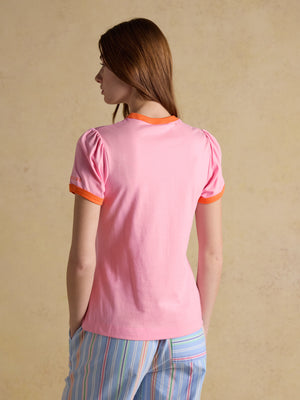 Joules Erin Pink Short Sleeve Jersey T-Shirt
