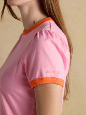 Joules Erin Pink Short Sleeve Jersey T-Shirt
