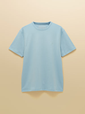 Joules Rugby Club Light Blue Crew Neck Cotton T-Shirt
