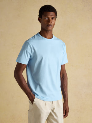 Joules Rugby Club Light Blue Crew Neck Cotton T-Shirt