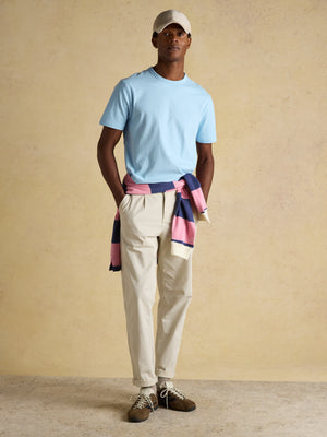 Joules Rugby Club Light Blue Crew Neck Cotton T-Shirt